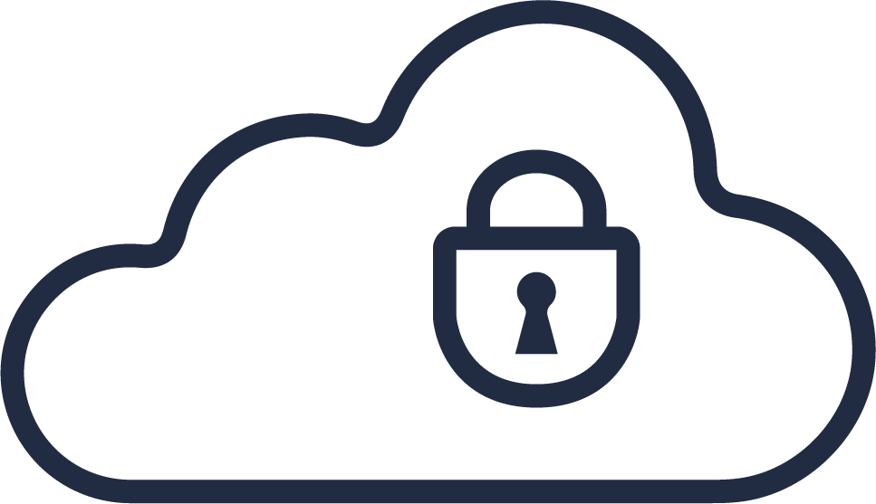 cloud with lock icon